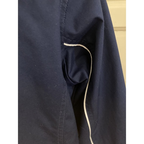 Activewear Adidas Jacket Navy Sz Med Hoodie Wind Breaker Coat Women - Picture 7 of 12